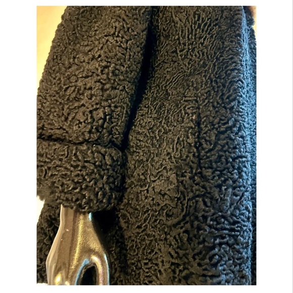 SOLD Schiaparelli vintage mahogany mink & Persian lamb coat, circa 1950s - Picture 8 of 12